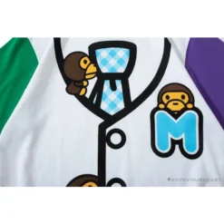 Hypeyourbeast BAPE Baby Milo Cartoon Vest Color Matching Tee Shirt