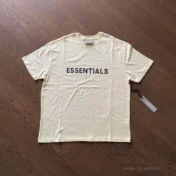 Hypeyourbeast T-Shirts FOG 'ESSENTIALS' Tee Shirt Cream