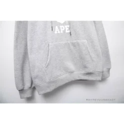 Hypeyourbeast Clothes BAPE X Bathing Ape Head Hoodie 'GREY' 18 Hypeyourbeast Clothes BAPE X Bathing Ape Head Hoodie 'GREY'