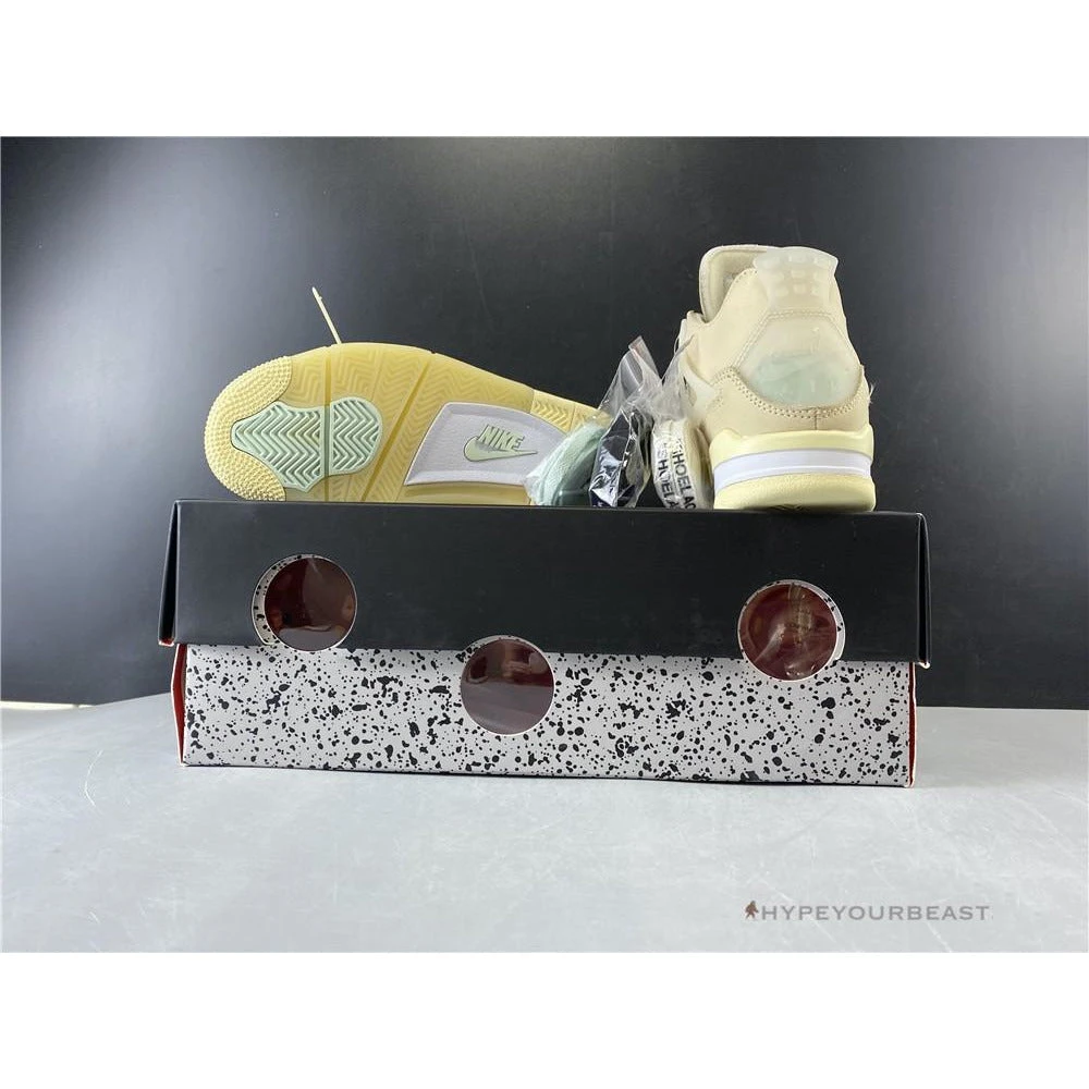 Hypeyourbeast Off White X Air Jordan 4 Sail 12 Hypeyourbeast Off White X Air Jordan 4 Sail