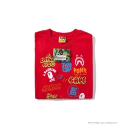 Hypeyourbeast Clothes BAPE Street Graffiti Tee Shirt 'RED' 9 Hypeyourbeast Clothes BAPE Street Graffiti Tee Shirt 'RED'