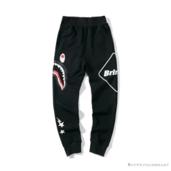 Hypeyourbeast Clothes BAPE X FCRB Joint Color Pocket Shark Pants