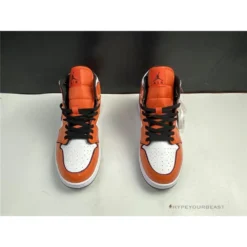 Hypeyourbeast Air Jordan 1 Mid Turf Orange Patent