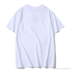 Hypeyourbeast BAPE Classic Basic Ape Man Head English LOGO Tee Shirt 'WHITE'