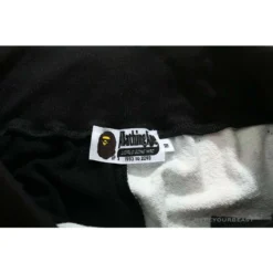 Hypeyourbeast BAPE Badge LOGO Sticker Style Stitching Pants