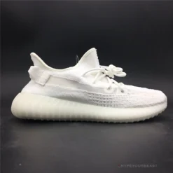 Hypeyourbeast Adidas Yeezy Boost 350 V2 White / White Translucent Stripe