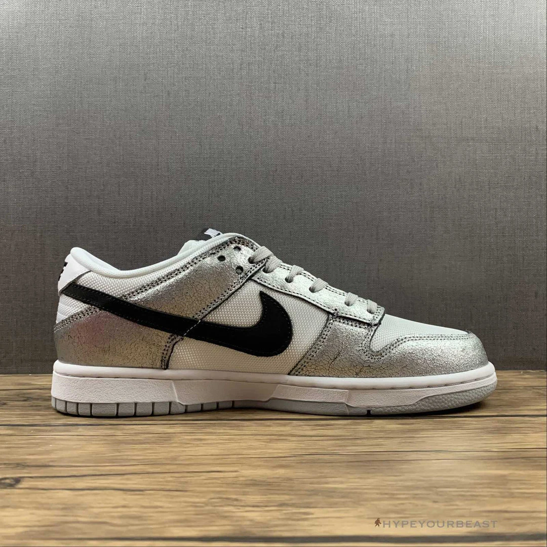 HypeYourBeast Nike Dunk Low Cracked Leather Silver 16 HypeYourBeast Nike Dunk Low Cracked Leather Silver