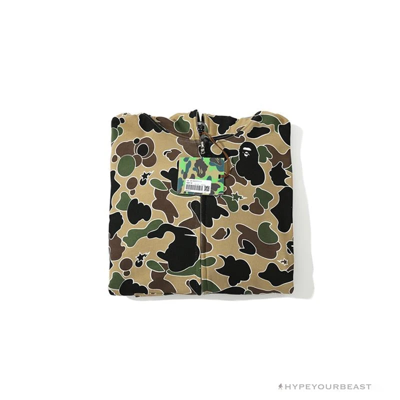 Hypeyourbeast BAPE Shark Head STA Star Camouflage Hoodie 'YELLOW' Clothes 8 Hypeyourbeast BAPE Shark Head STA Star Camouflage Hoodie 'YELLOW' Clothes