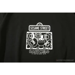 Hypeyourbeast BAPE Baby Milo Sesame Street Plain Tee Shirt 'BLACK' 17 Hypeyourbeast BAPE Baby Milo Sesame Street Plain Tee Shirt 'BLACK'