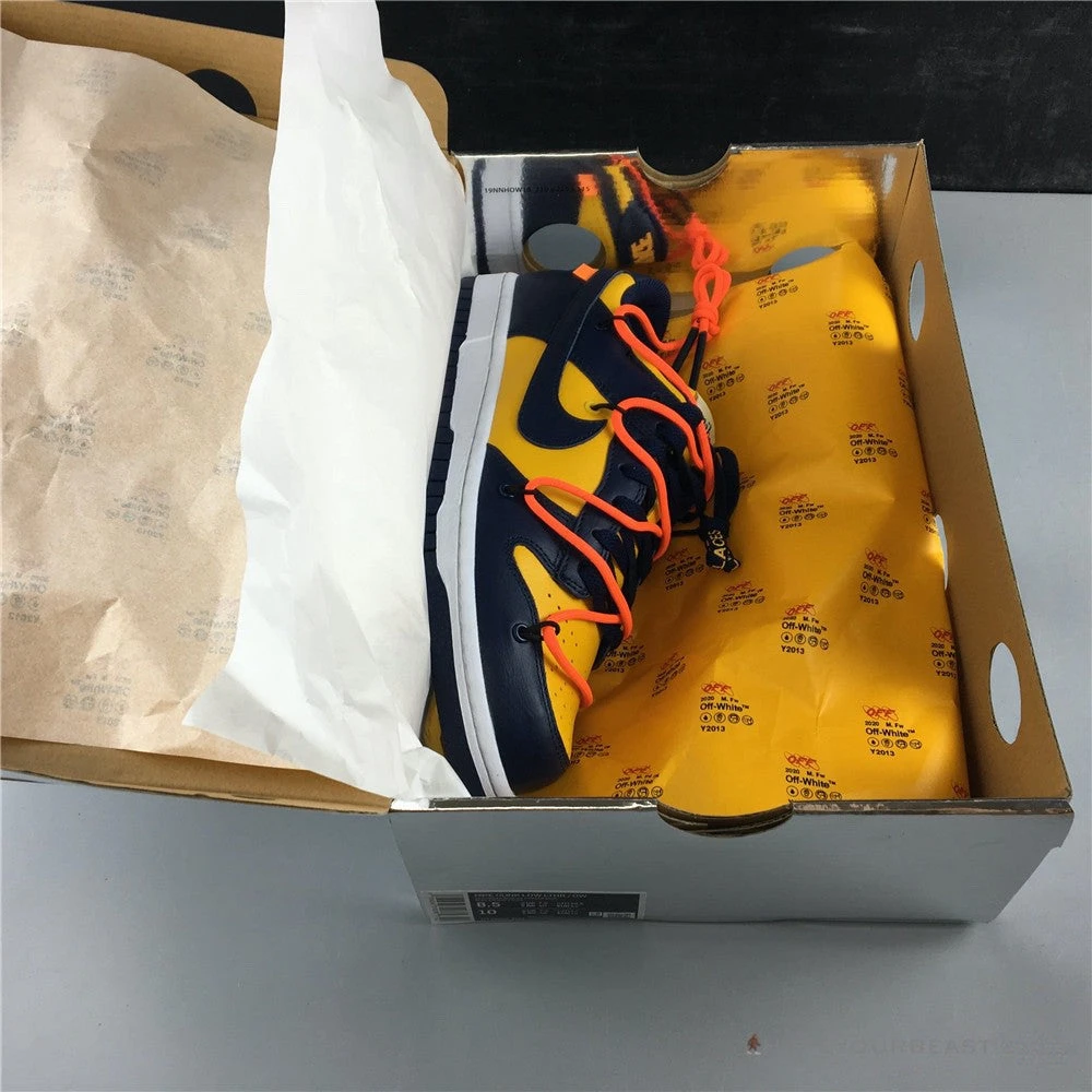 Hypeyourbeast Nike Off-White X Dunk Low 'University Gold' 3 Hypeyourbeast Nike Off-White X Dunk Low 'University Gold'