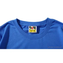 Hypeyourbeast Clothes BAPE Little Ape Head Colorful Classic Tee Shirt 'BLUE'