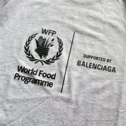 Hypeyourbeast BCG Support Word Food Programme Tee Shirt Grey