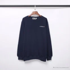 Hypeyourbeast BAPE Behind The Great Ape-Man Head Long Sleeve Shirt 'DARK BLUE'
