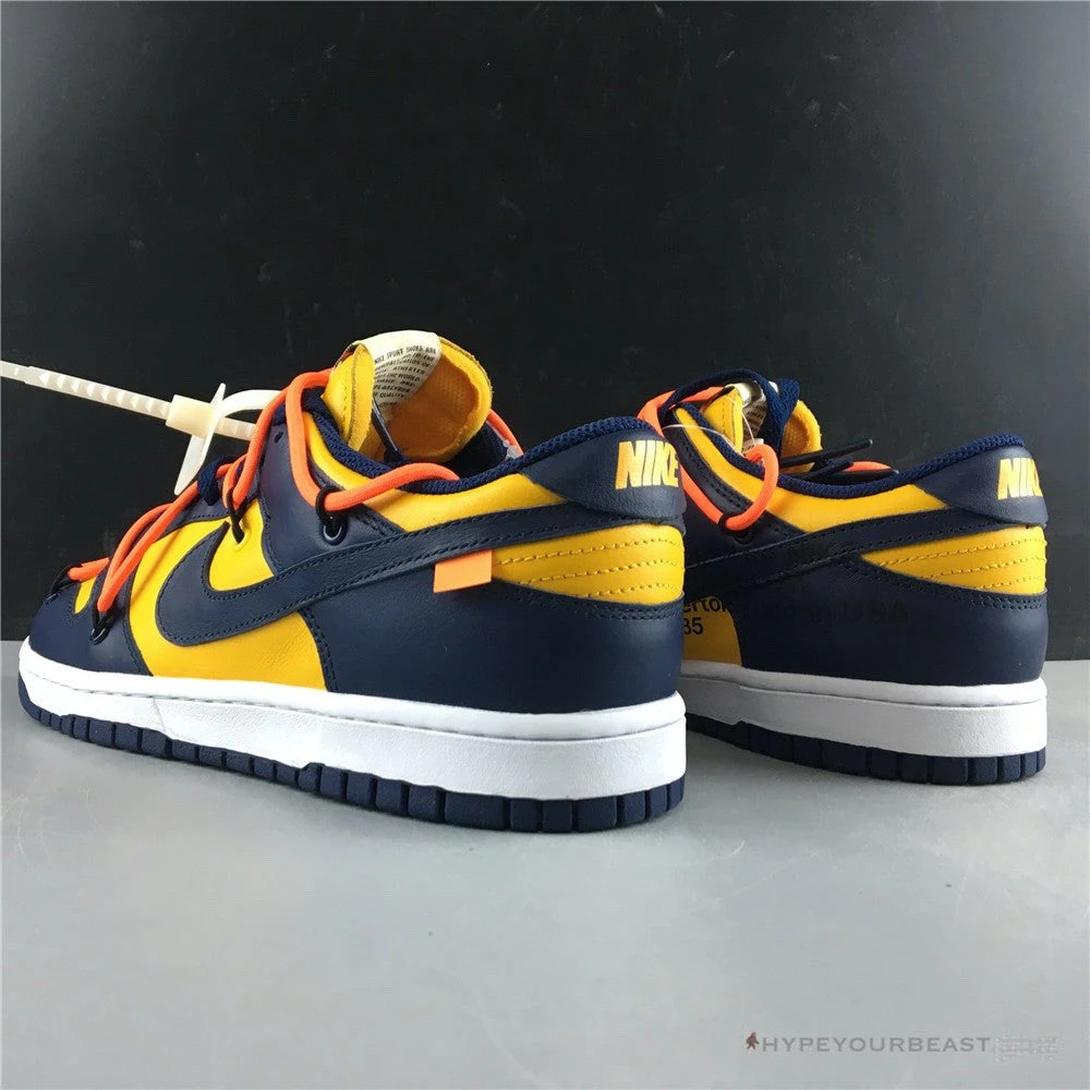 Hypeyourbeast Nike Off-White X Dunk Low 'University Gold' 5 Hypeyourbeast Nike Off-White X Dunk Low 'University Gold'