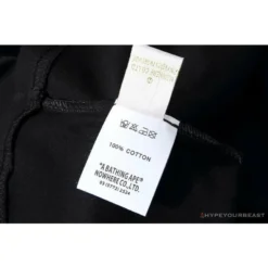 Hypeyourbeast BAPE Tiger Pattern Camouflage Ape Initials Tee Shirt 'BLACK' Clothes