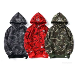 HypeYourBeast Bape Camo Hoodie Red Camouflage