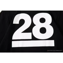 Hypeyourbeast BAPE Ape Man Head 28th Anniversary Camouflage Color Block Tee 'BLACK'