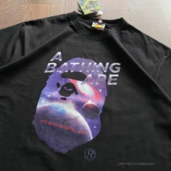 Hypeyourbeast Bape Tee Shirt Black Galaxy
