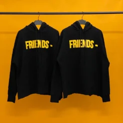 HypeYourBeast Hoodies & Jackets Vlone Yellow And Black Friends Hoodie