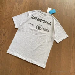 Hypeyourbeast BCG Support Word Food Programme Tee Shirt Grey