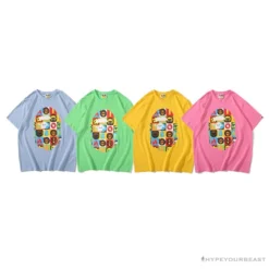 Hypeyourbeast BAPE Baby Milo Color Square Ape Head Tee Shirt 'BLUE' Clothes 12 Hypeyourbeast BAPE Baby Milo Color Square Ape Head Tee Shirt 'BLUE' Clothes