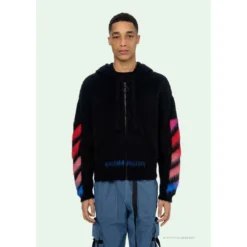 HypeYourBeast Off White Hoodie Blue Pink Hoodies & Jackets