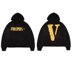 HypeYourBeast Hoodies & Jackets Vlone Yellow And Black Friends Hoodie