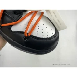 Hypeyourbeast Off White X Nike Dunk Low Black Orange Lace
