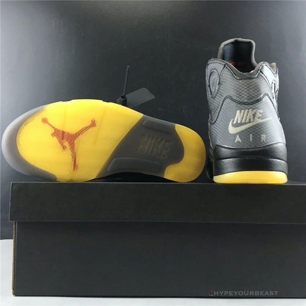 Hypeyourbeast Jordan 5 Retro Off-White Black 19 Hypeyourbeast Jordan 5 Retro Off-White Black
