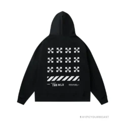 HypeYourBeast Off White Hoodie Flamingo - Black Hoodies & Jackets
