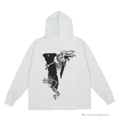 HypeYourBeast Hoodies & Jackets Vlone Black White Serpent Hoodie