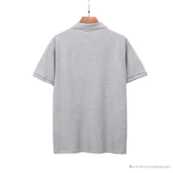 Hypeyourbeast BAPE Classic Ape Head Print Versatile Polo Shirt 'GREY'