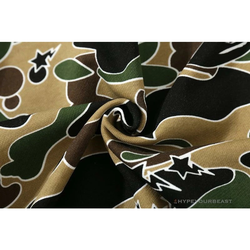 Hypeyourbeast BAPE Shark Head STA Star Camouflage Hoodie 'YELLOW' Clothes 11 Hypeyourbeast BAPE Shark Head STA Star Camouflage Hoodie 'YELLOW' Clothes