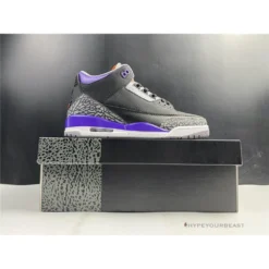Hypeyourbeast Air Jordan 3 'Court Purple Black Cement'