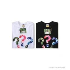 Hypeyourbeast BAPE Camouflage Three-Color Question Mark Tee Shirt 'WHITE' 10 Hypeyourbeast BAPE Camouflage Three-Color Question Mark Tee Shirt 'WHITE'
