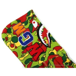 Hypeyourbeast BAPE Shark Head STA Star Camouflage Hoodie 'GREEN' 25 Hypeyourbeast BAPE Shark Head STA Star Camouflage Hoodie 'GREEN'