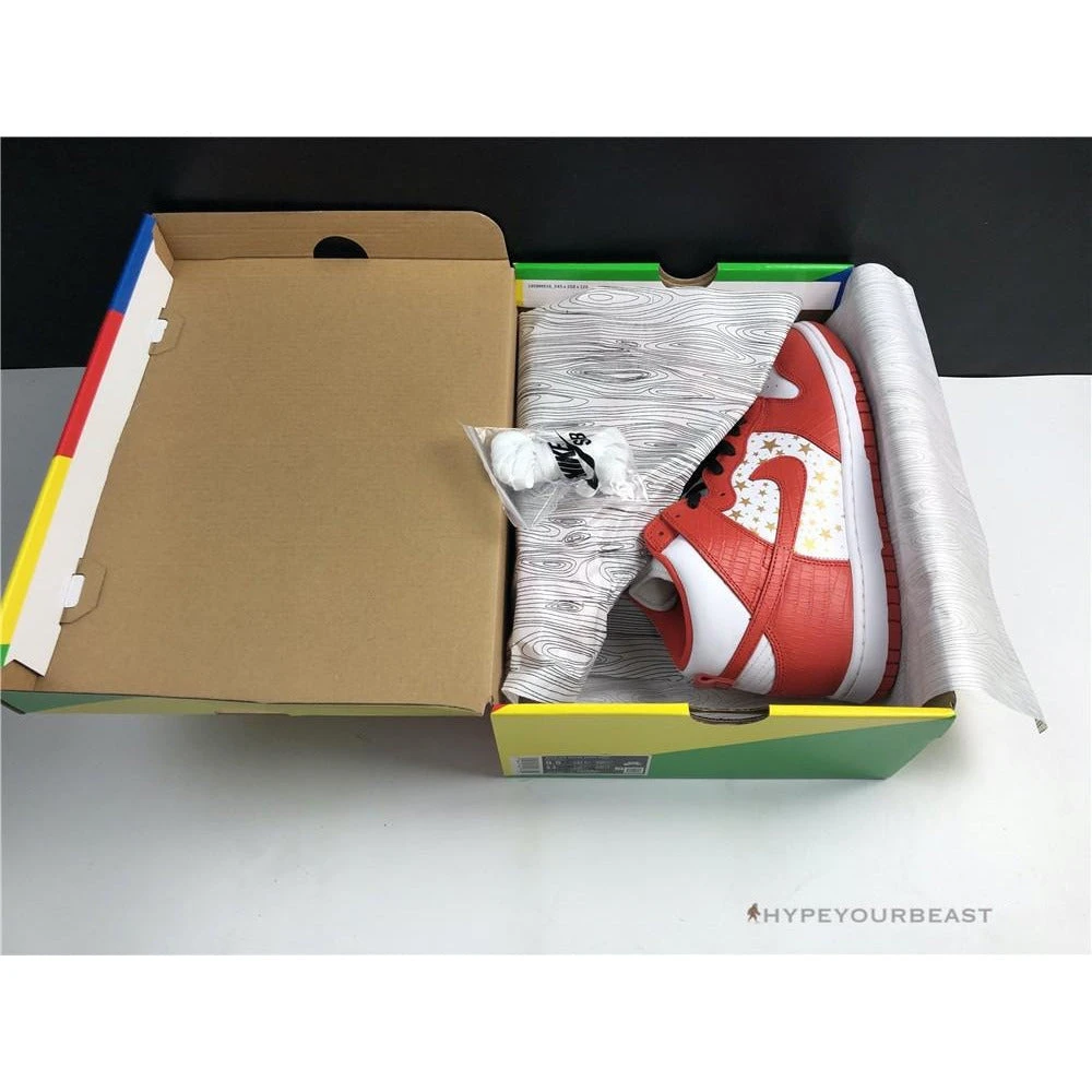 Hypeyourbeast Nike Dunk High X Supreme Red 18 Hypeyourbeast Nike Dunk High X Supreme Red