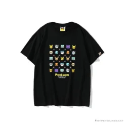 Hypeyourbeast BAPE Baby Milo Pokémon Tee Shirt 'BLACK' Clothes