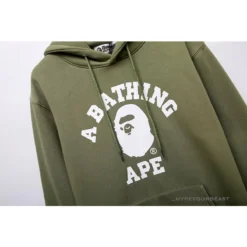 Hypeyourbeast BAPE X Bathing Ape Head Hoodie 'ARMY GREEN'