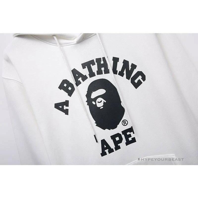 Hypeyourbeast Clothes BAPE X Bathing Ape Head Hoodie 'WHITE' 4 Hypeyourbeast Clothes BAPE X Bathing Ape Head Hoodie 'WHITE'
