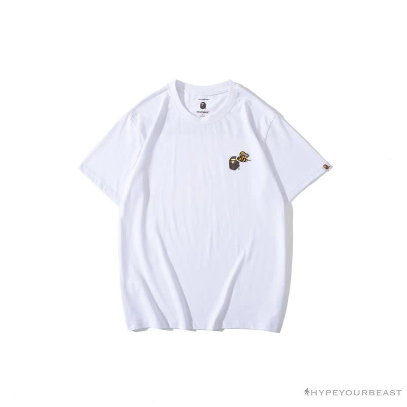 Hypeyourbeast Clothes BAPE Readymade Small Bee Camouflage Letter Tee Shirt 'PINK' 1 Hypeyourbeast Clothes BAPE Readymade Small Bee Camouflage Letter Tee Shirt 'PINK'