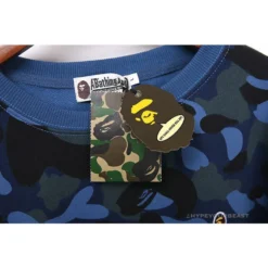 Hypeyourbeast BAPE Classic Ape Head Embroidered Camouflage Long Sleeve Shirt 'BLUE' 14 Hypeyourbeast BAPE Classic Ape Head Embroidered Camouflage Long Sleeve Shirt 'BLUE'