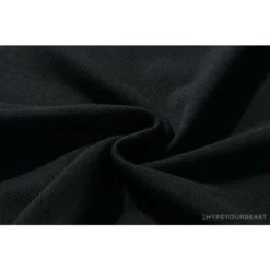 Hypeyourbeast BAPE Solid Color Versatile Embroidered Ape Head Small Badge Polo Shirt 'BLACK' Clothes