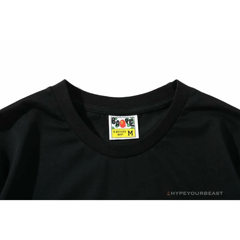 Hypeyourbeast Clothes BAPE Paint Splash Green Camouflage Tee Shirt 'BLACK' 3 Hypeyourbeast Clothes BAPE Paint Splash Green Camouflage Tee Shirt 'BLACK'