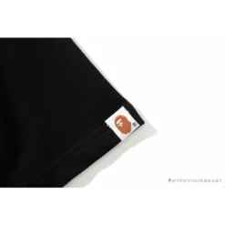 Hypeyourbeast BAPE Ape Man Head 28th Anniversary Camouflage Color Block Tee 'BLACK'