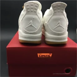 Hypeyourbeast Jordan 4 X Levi's White