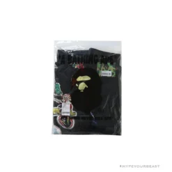 Hypeyourbeast BAPE Badge LOGO Sticker Style Stitching Pants