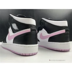 Hypeyourbeast Jordan 1 Mid White Black Light Arctic Pink