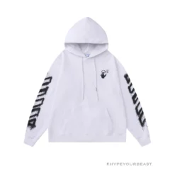 HypeYourBeast Off-White Hoodie Hallow White Hoodies & Jackets