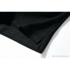 Hypeyourbeast BAPE Solid Color Versatile Embroidered Ape Head Small Badge Polo Shirt 'BLACK' Clothes